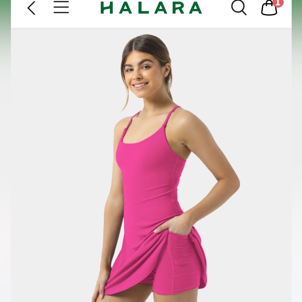 Halara | Everyday Cloudful™ Backless 2-in-1 Flare Workout Dress